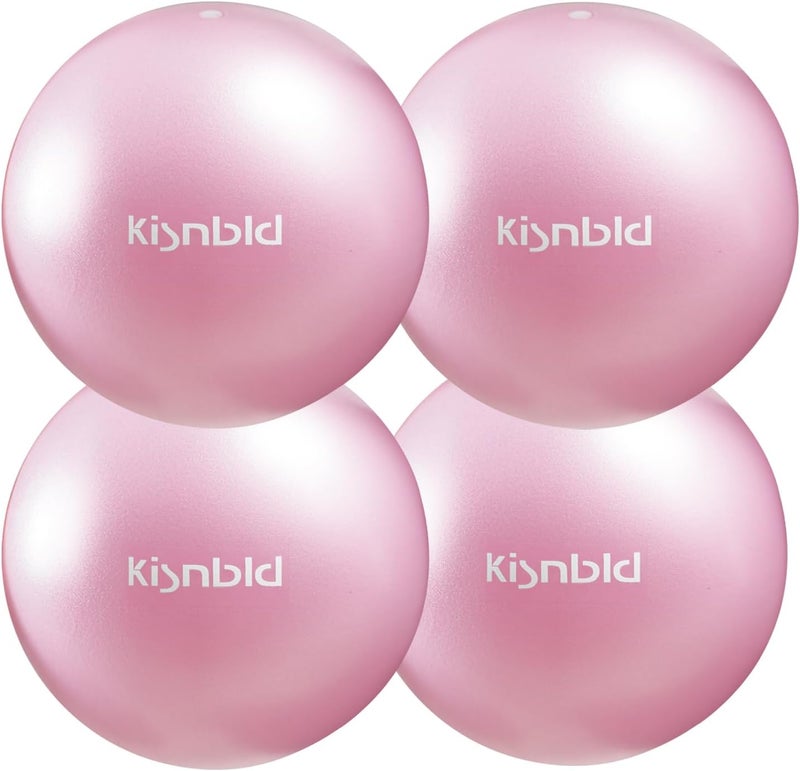 kisnbld Small Exercise Ball, 9 Inch Mini Pilates Ball, Anti Burst and Slip Resistant Mini Yoga Ball for Stability, Fitness, Physical Therapy, Stretching & Core Strength Workout at Home Gym & Office - Image 1